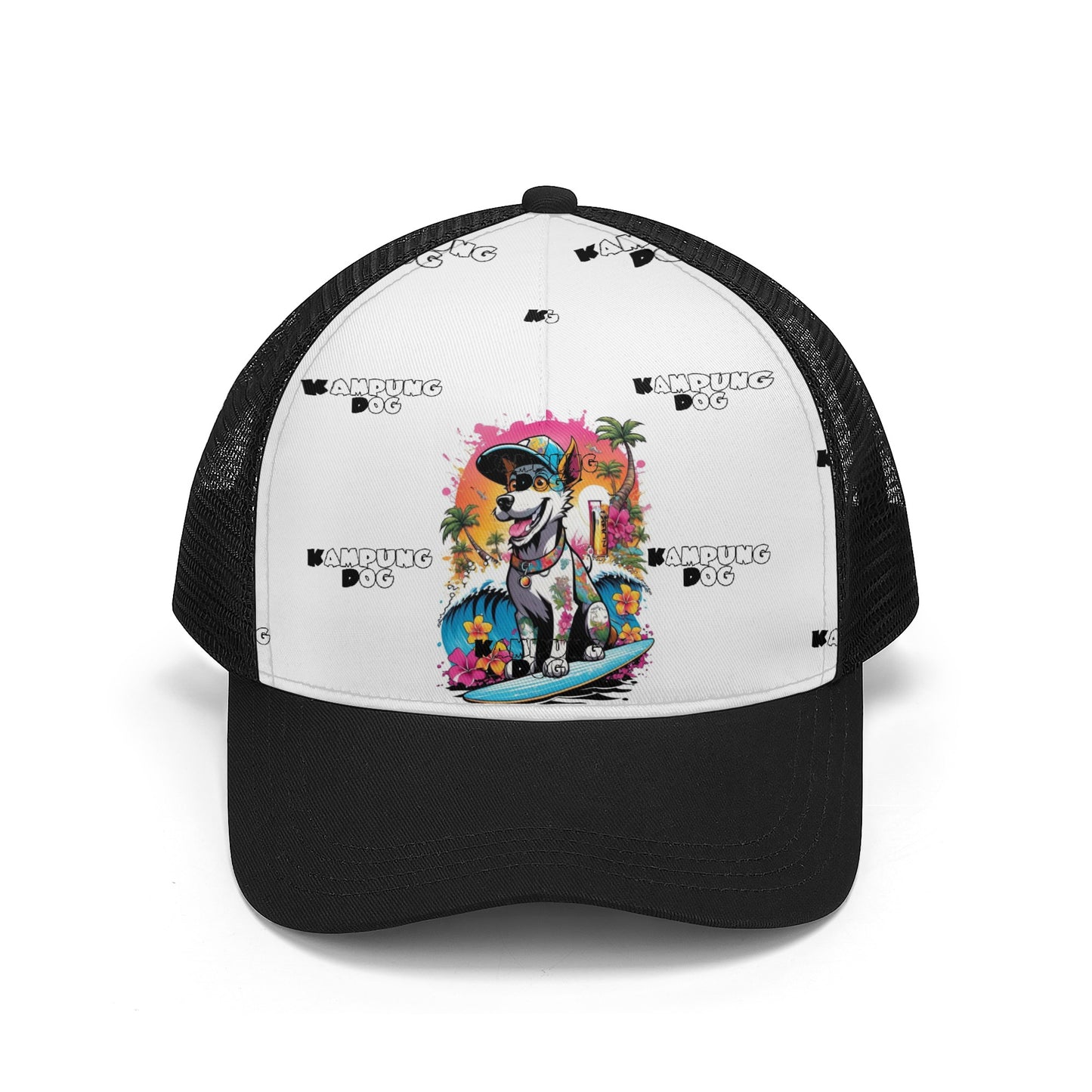 "KD The Surf Dog" Front Printing Mesh Trucker Hats
