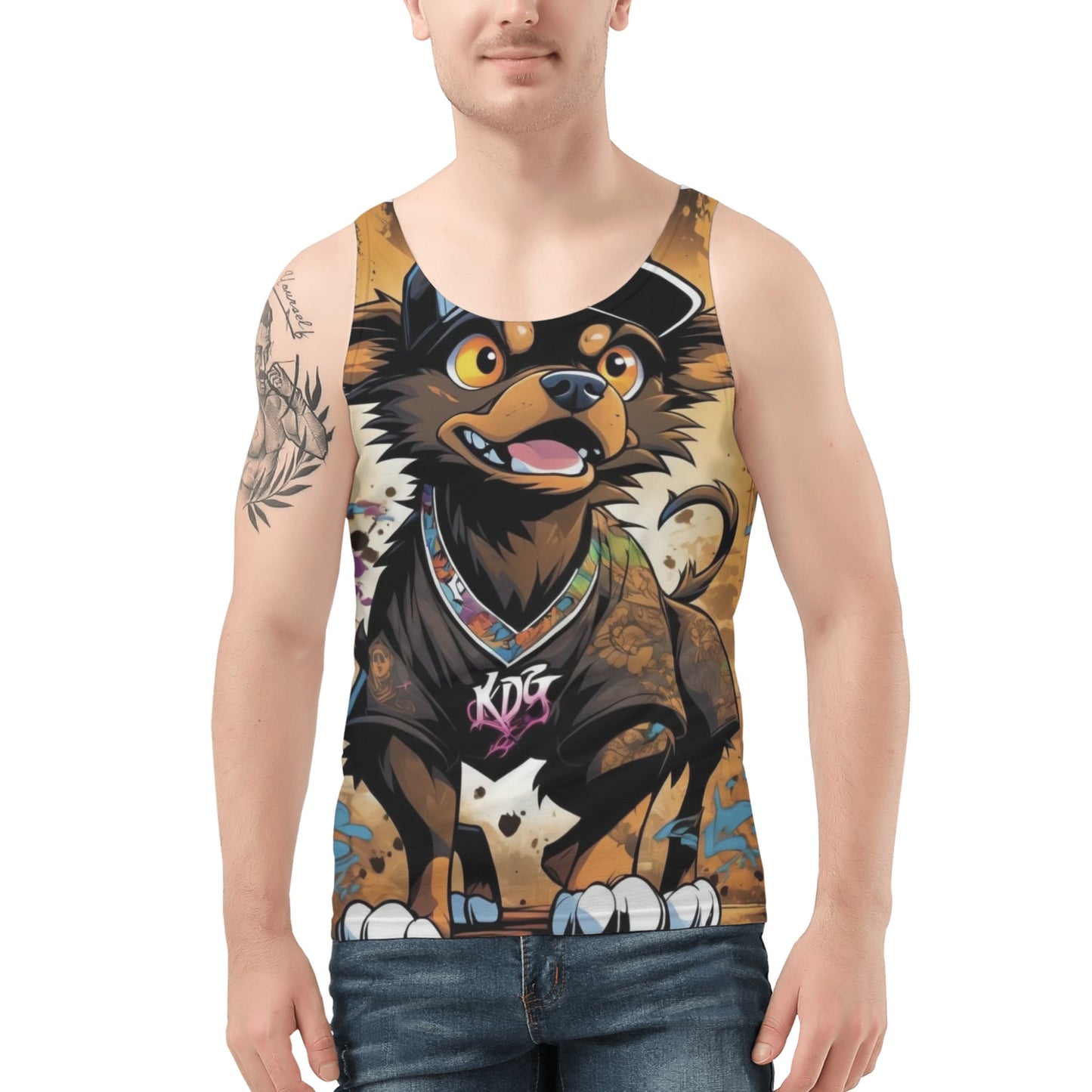 "KD George"- All Over Print Tank Top