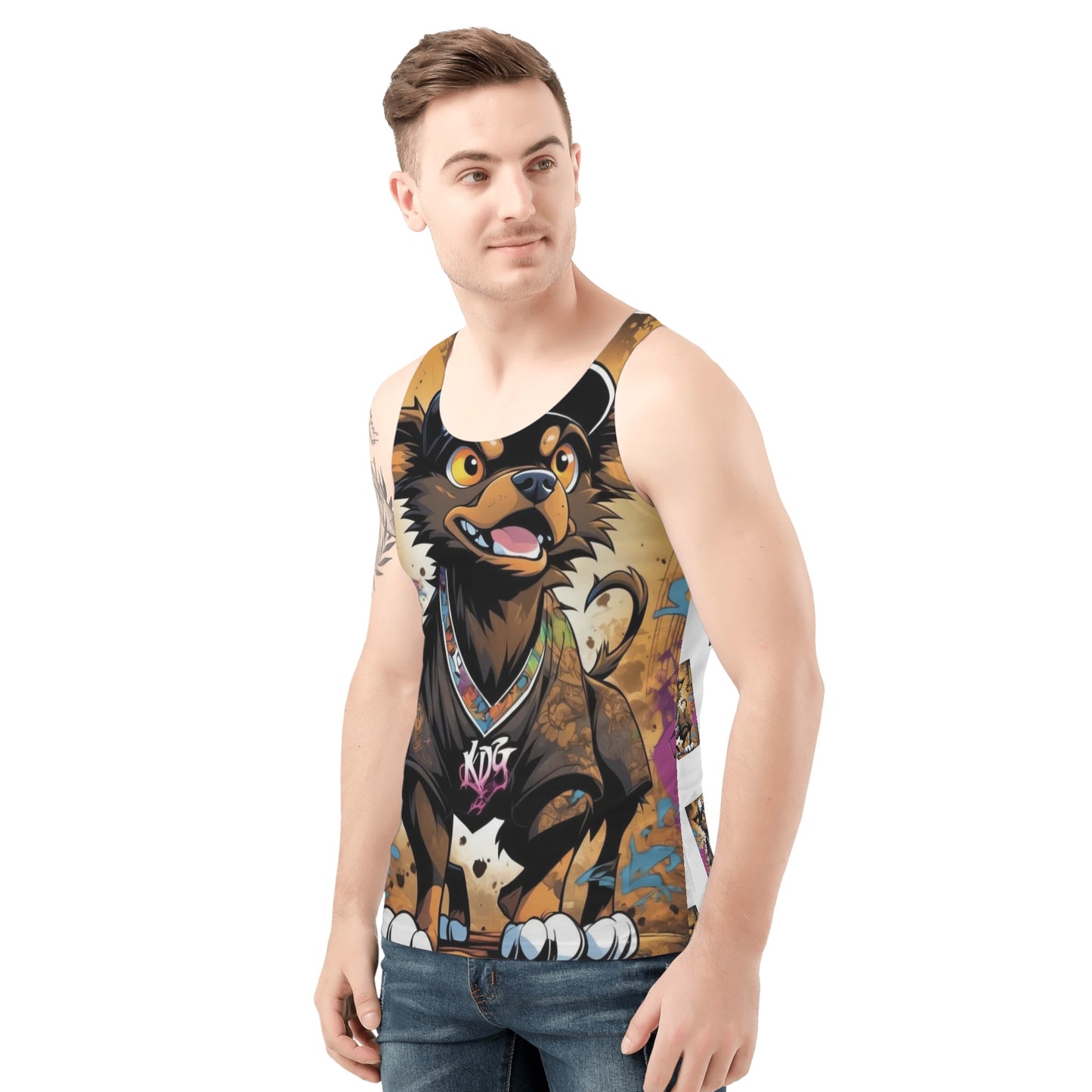 "KD George"- All Over Print Tank Top