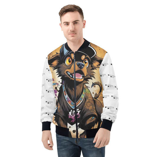 "KD George" Unisex All Over Print Zip Bomber Jacket
