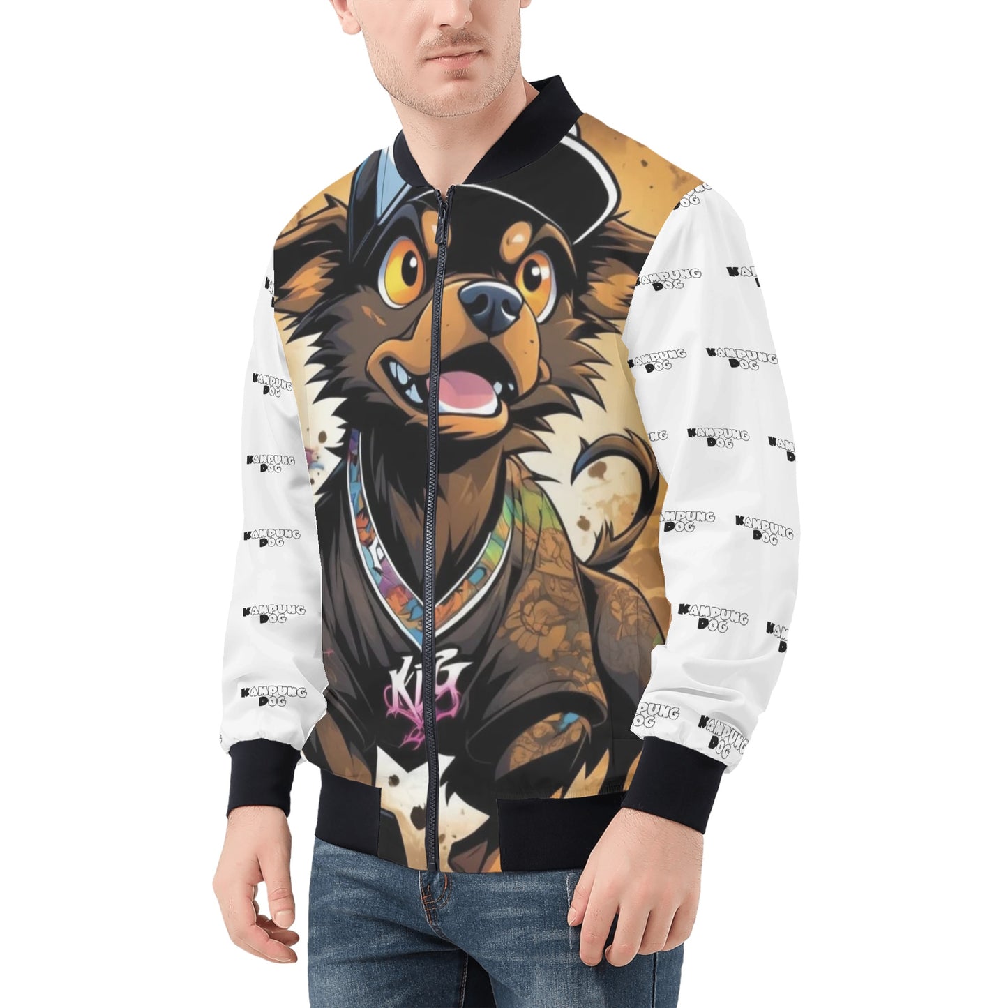"KD George" Unisex All Over Print Zip Bomber Jacket