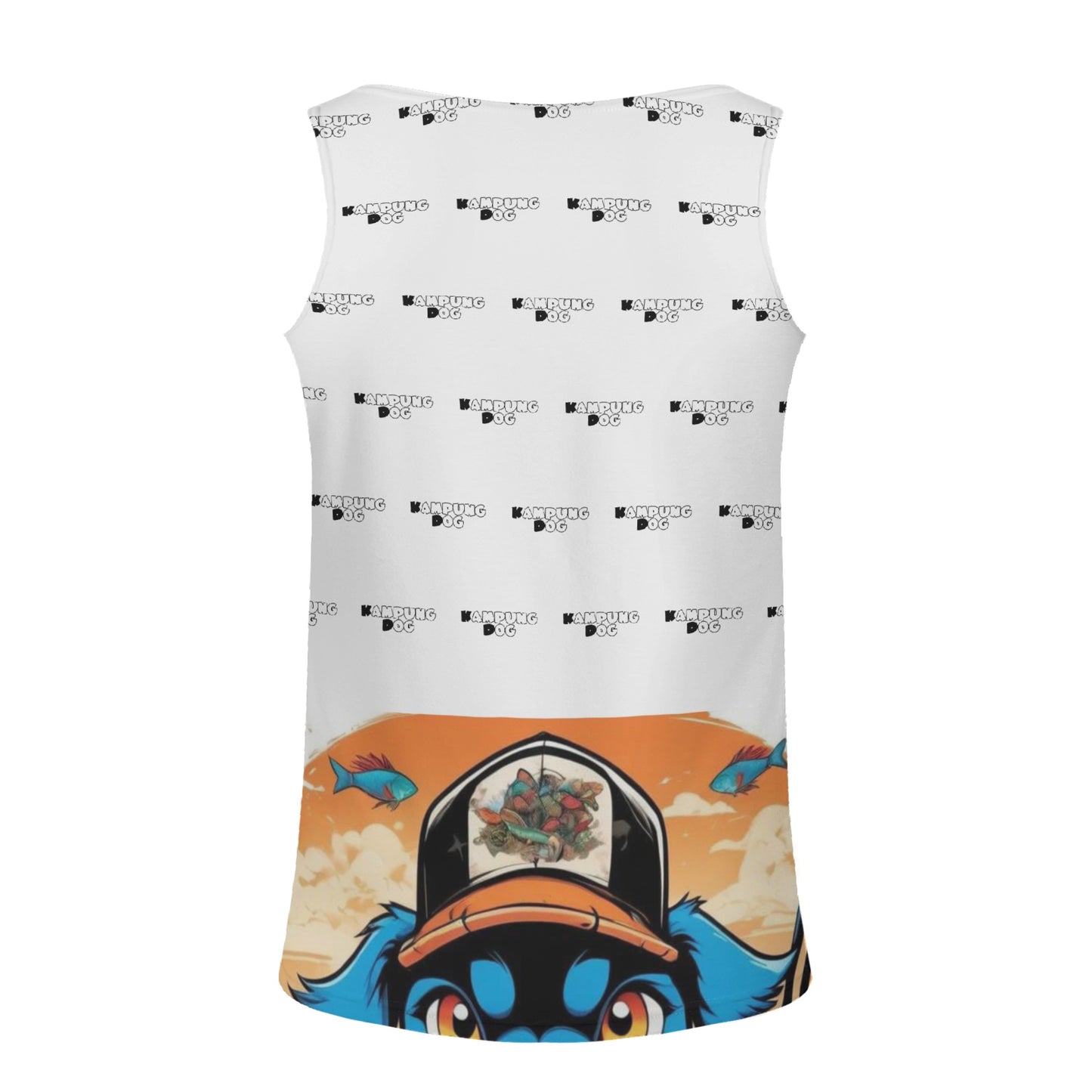"KD Blue Pup" All Over Print Tank Top