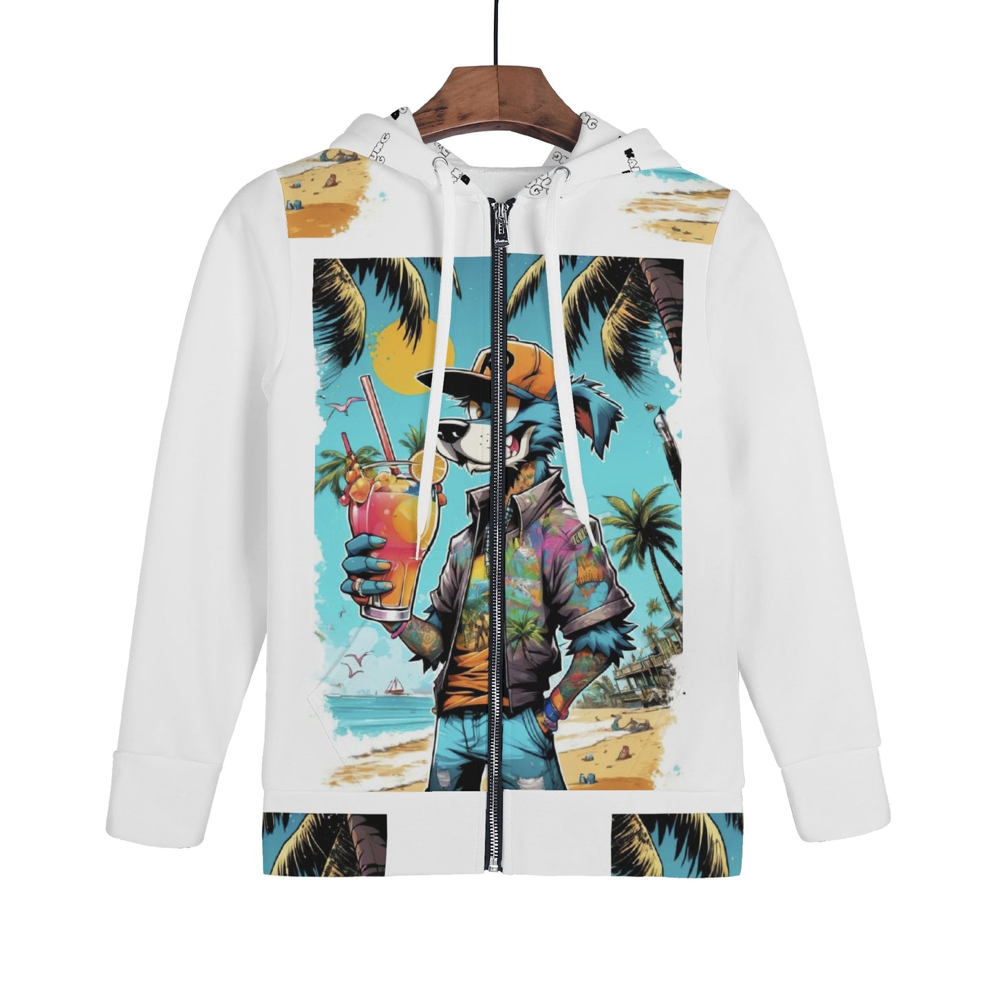 "KD Breeze" Children ALL Over Print Zip Hoodie