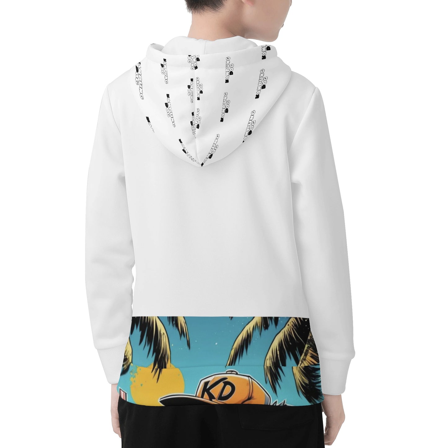 "KD Breeze" Children ALL Over Print Zip Hoodie
