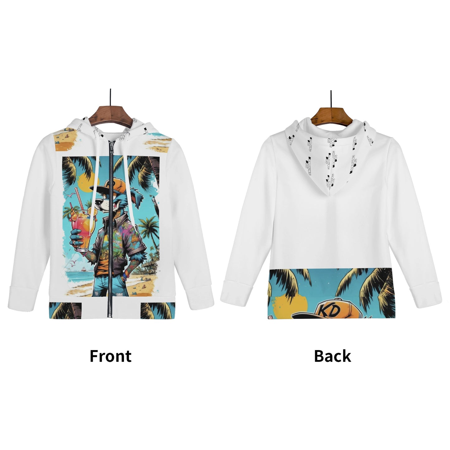 "KD Breeze" Children ALL Over Print Zip Hoodie
