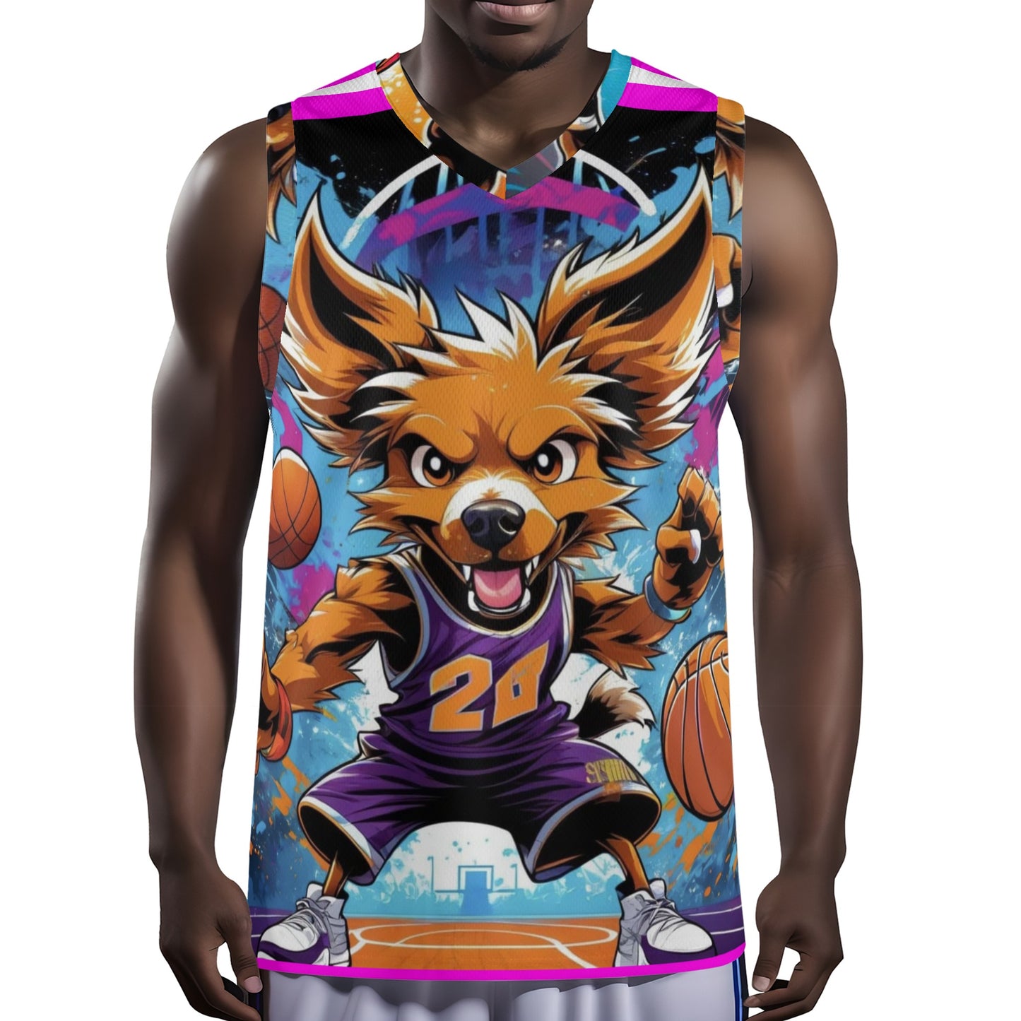 "KD Swish" All Over Print Basketball Jersey Tank Top