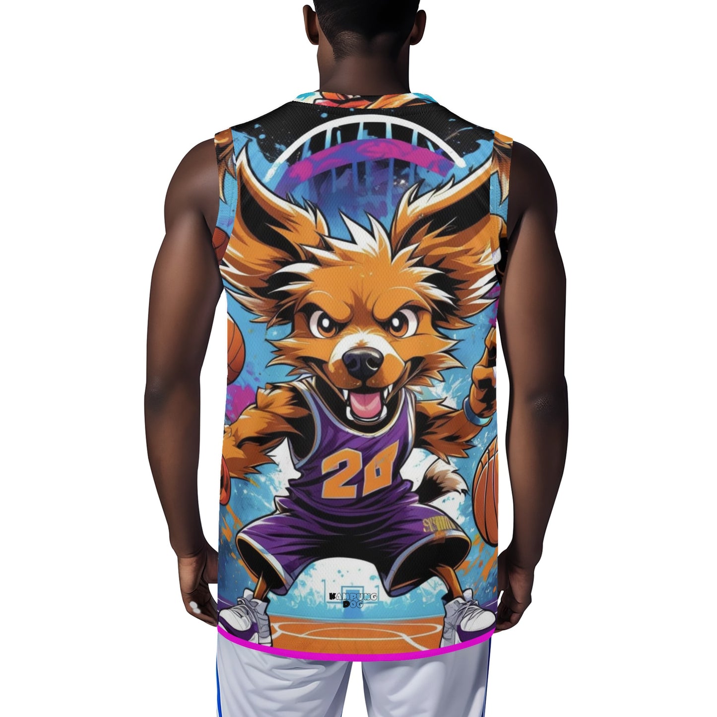 "KD Swish" All Over Print Basketball Jersey Tank Top