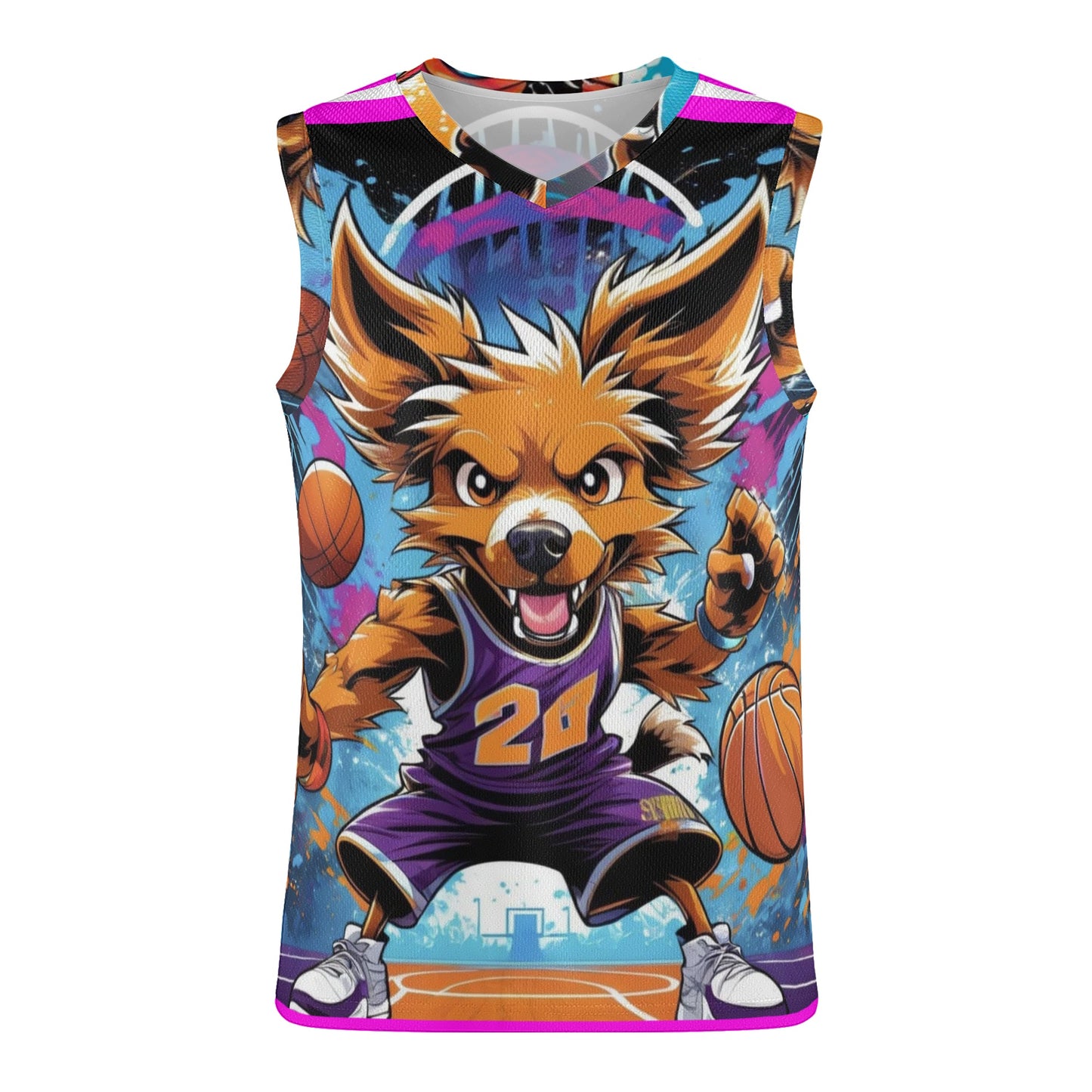 "KD Swish" All Over Print Basketball Jersey Tank Top
