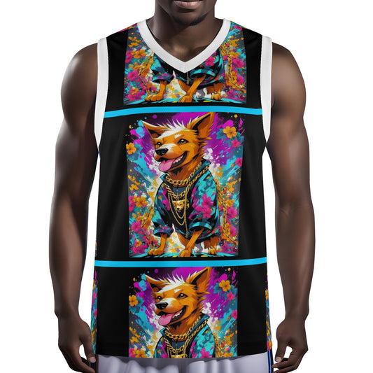 "Saturday, Cedric" All Over Print Basketball Jersey Tank Top