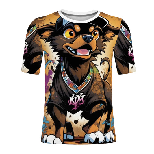 "KD G" All Over Print Fitted Asian Size T-shirts