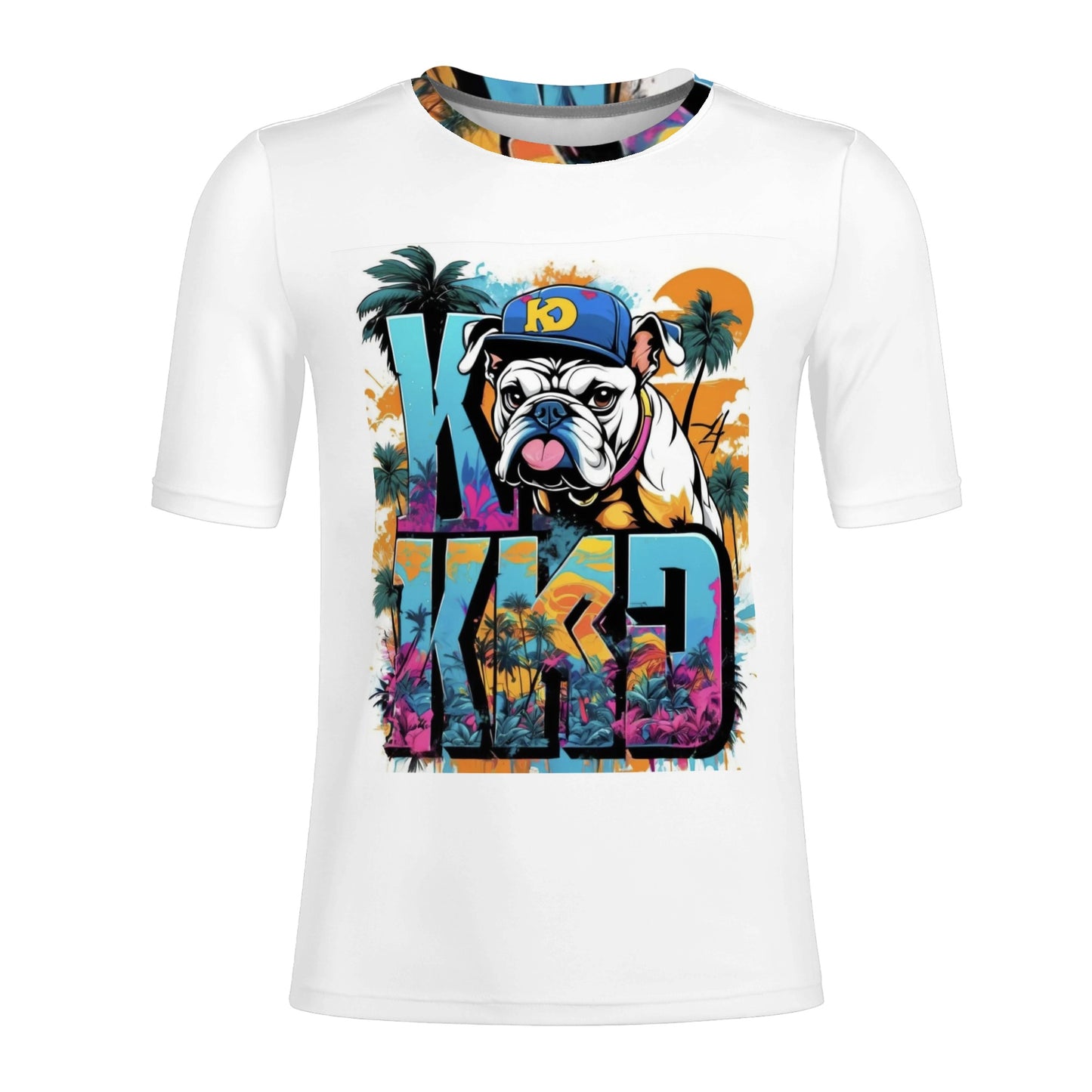 "KD BIG DAWG" All Over Print Fitted Asian Size T-shirts