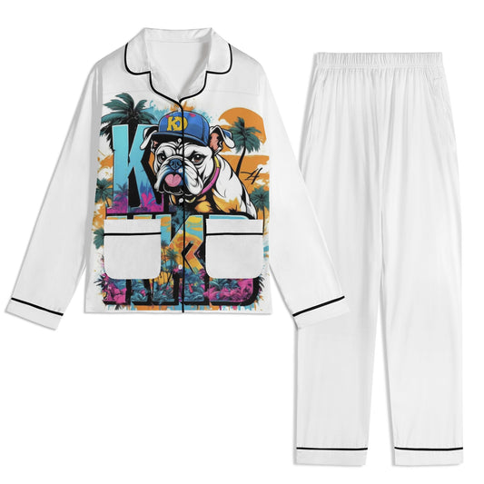 "KD BIG DAWG" Unisex Long Sleeve Adult Nightwear Pajama Set