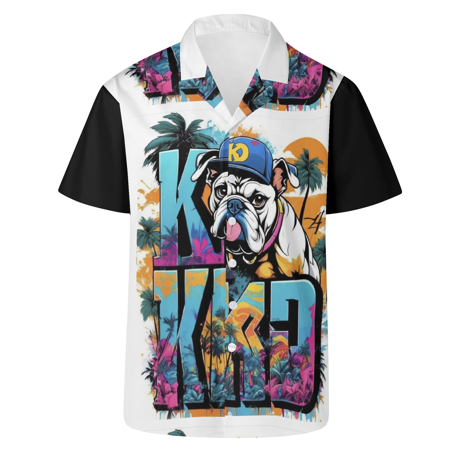 "KD BIG DAWG" All Over Print Casual Hawaiian Shirt