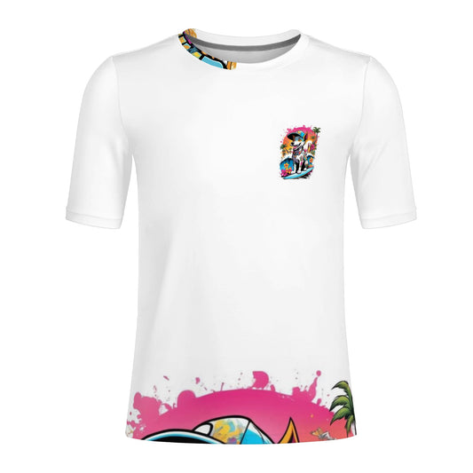 "KD the Surf Dog" All Over Print Fitted Asian Size T-shirts