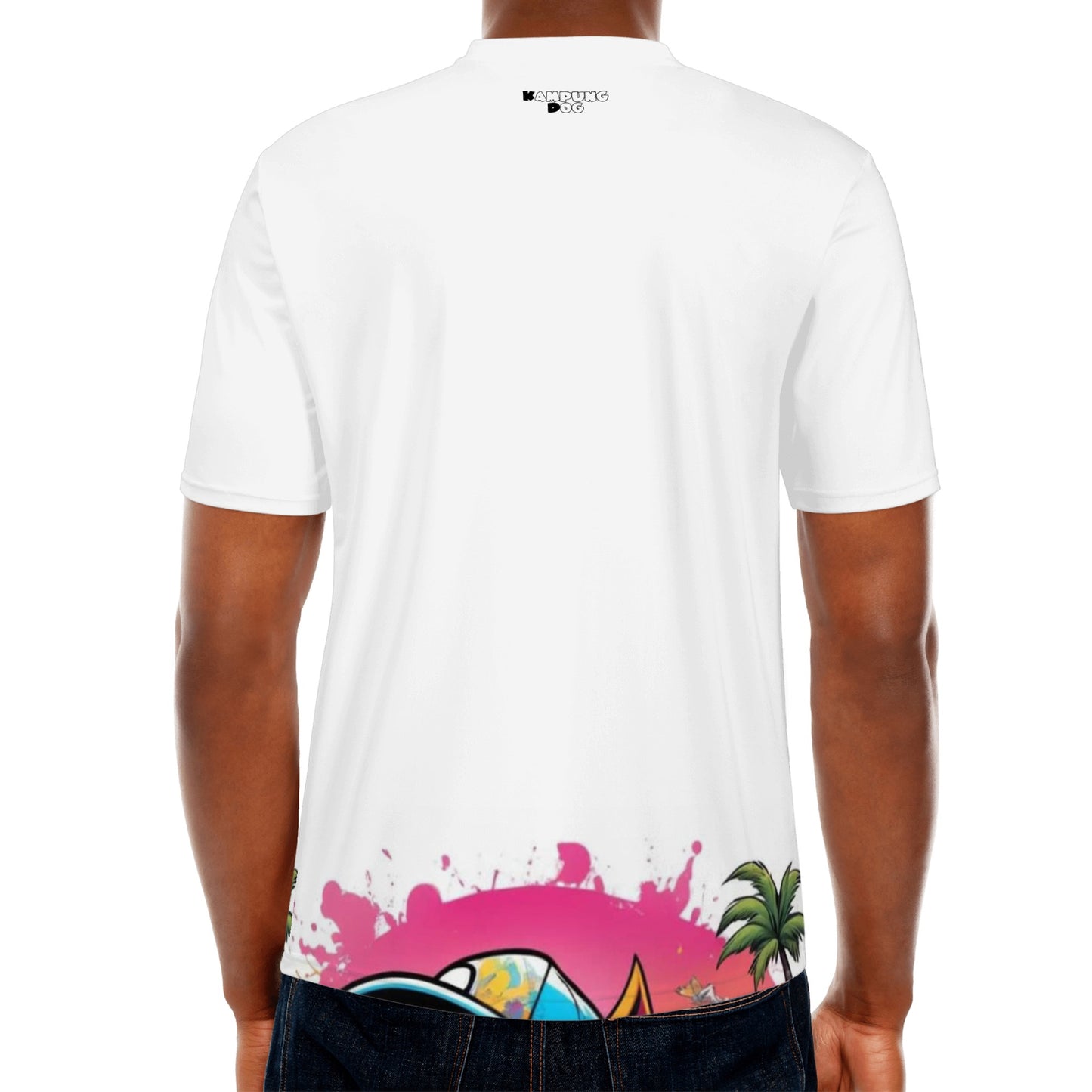 "KD the Surf Dog" All Over Print Fitted Asian Size T-shirts