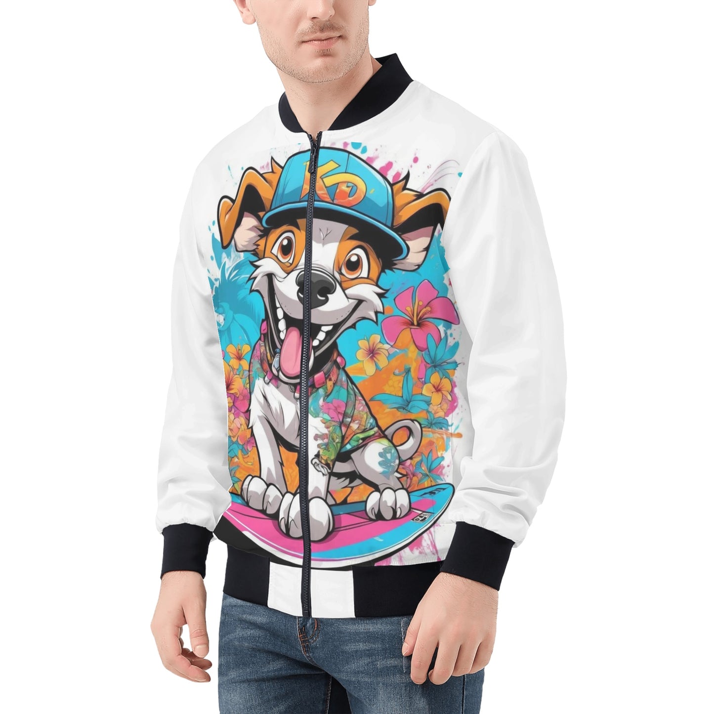 "KD Joe" Unisex All Over Print Zip Bomber Jacket