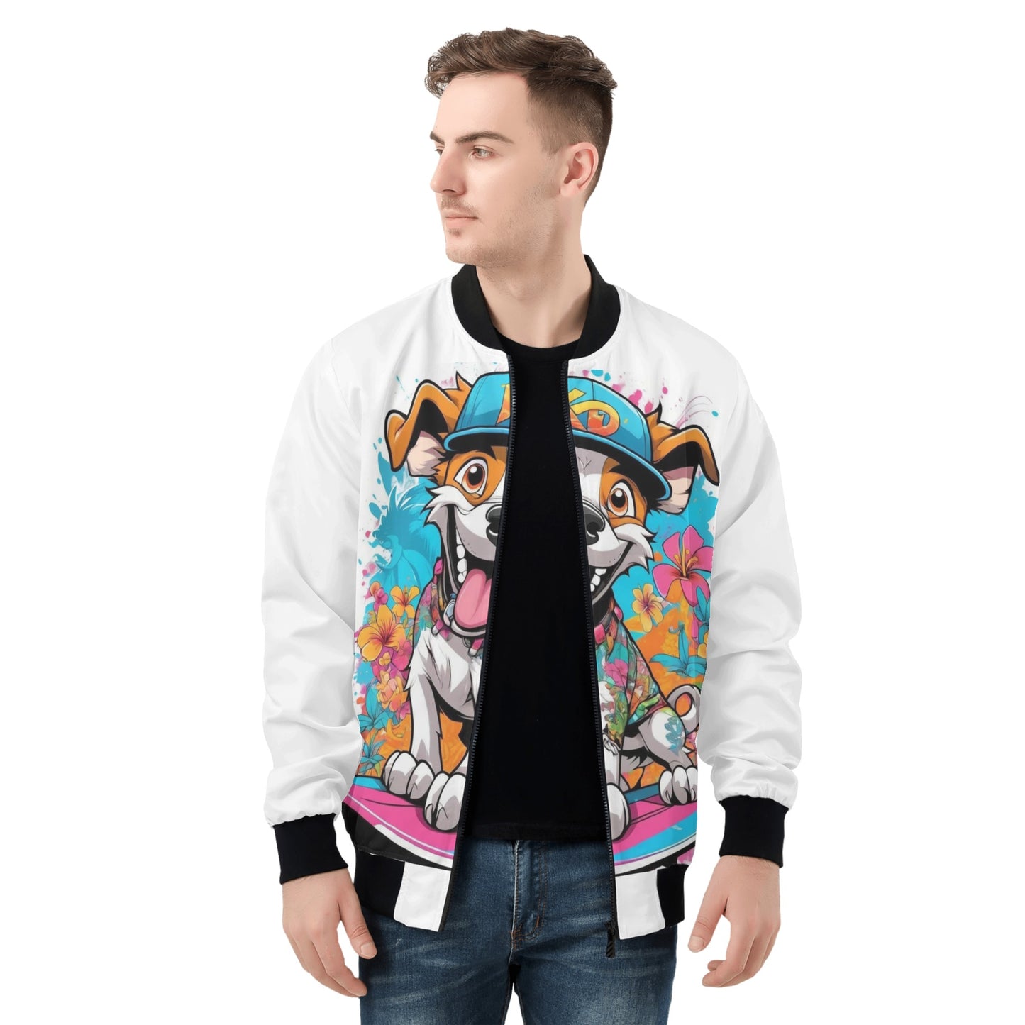 "KD Joe" Unisex All Over Print Zip Bomber Jacket