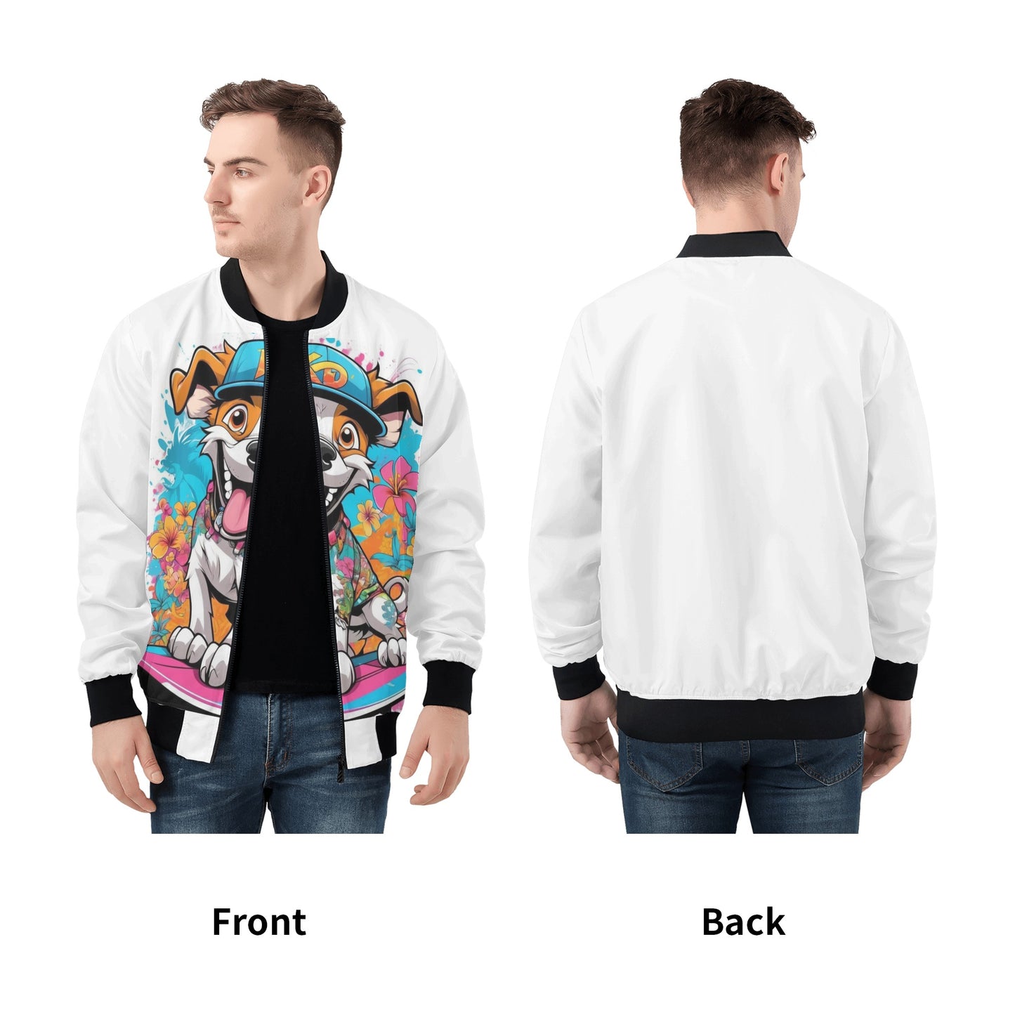 "KD Joe" Unisex All Over Print Zip Bomber Jacket