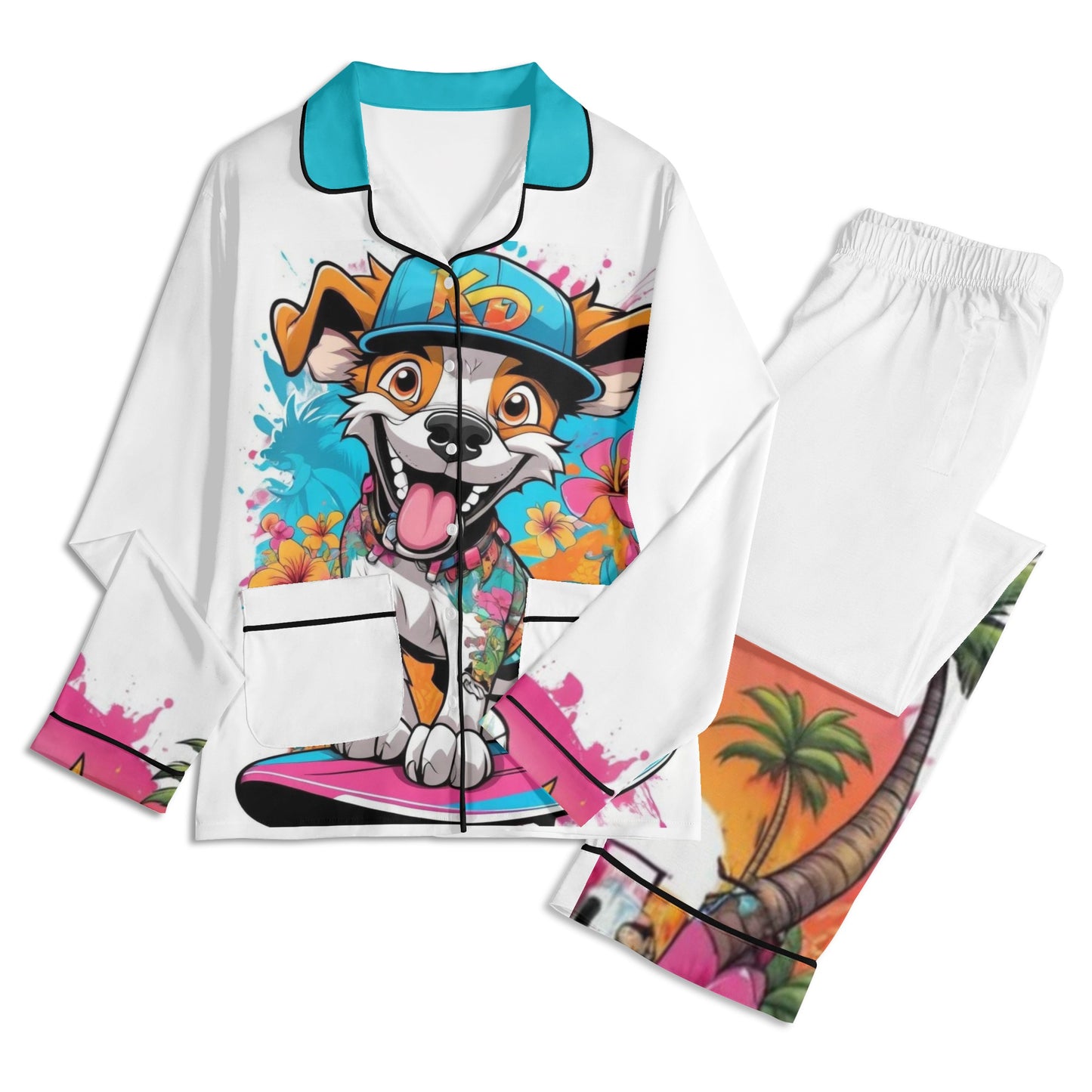 "KD Joe" Unisex Long Sleeve Adult Nightwear Pajama Set