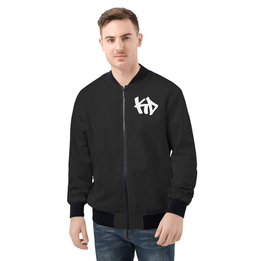 Kd the surf Dog Mens All Over Print Zip Bomber Jacket