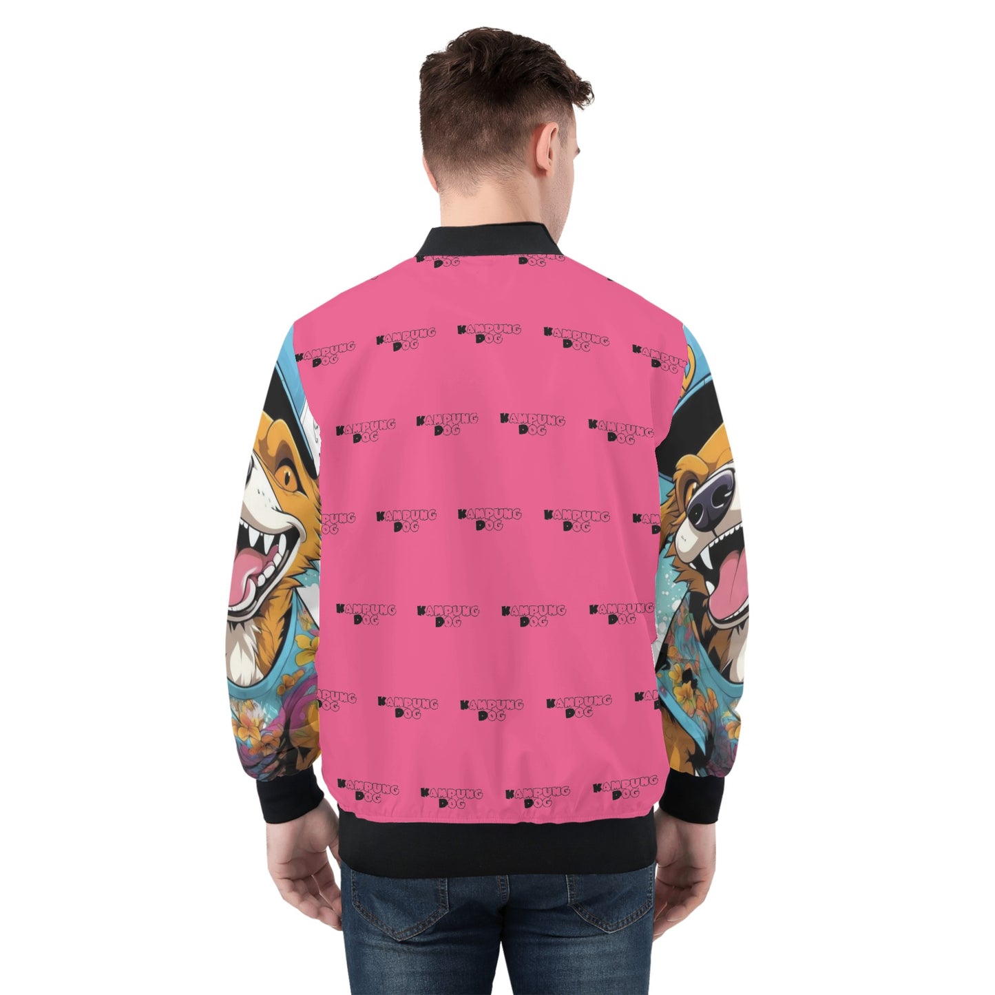 Swager Dogz All Over Print Zip Bomber Jacket