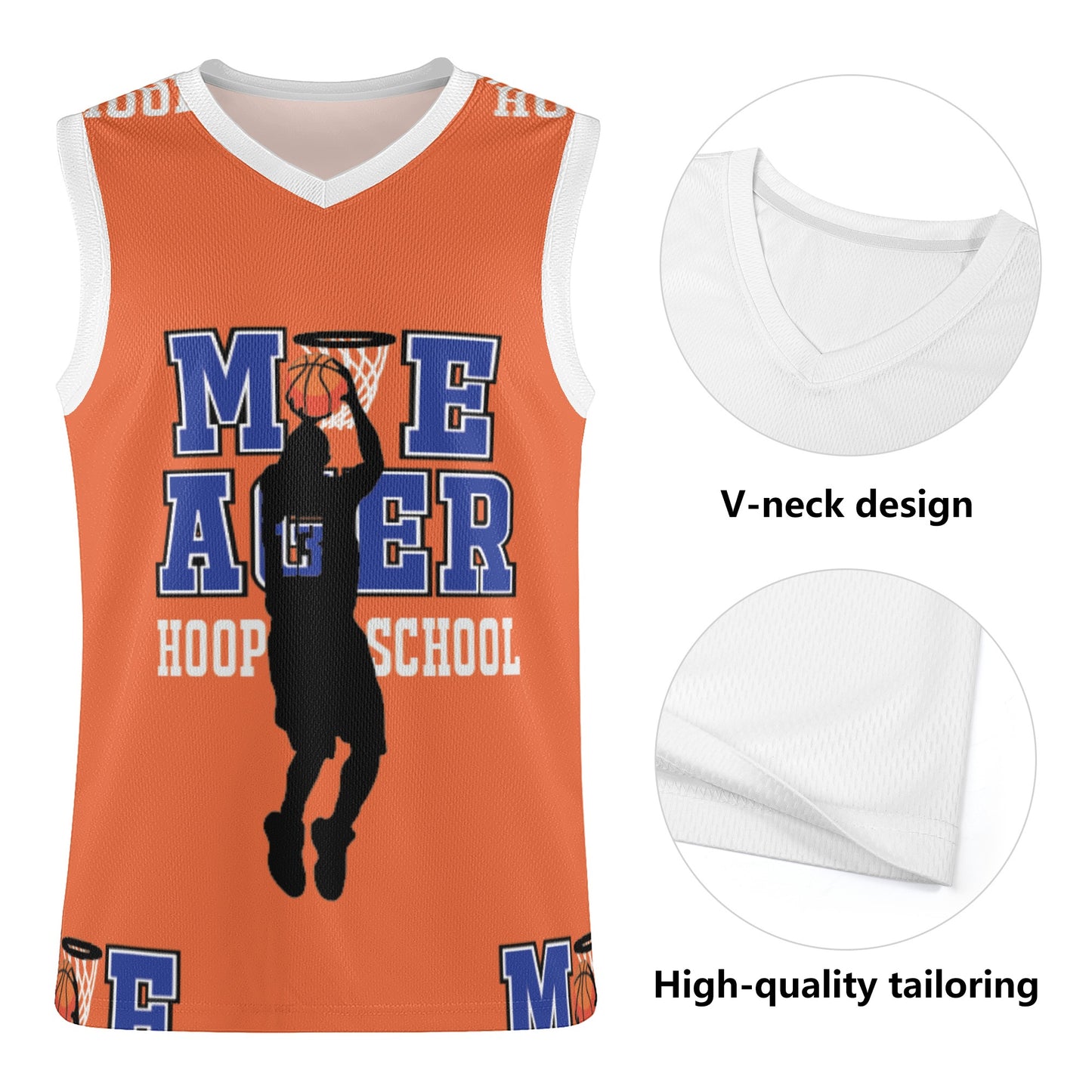 "Moe Ager Hoop School" Orange Juice Jersey