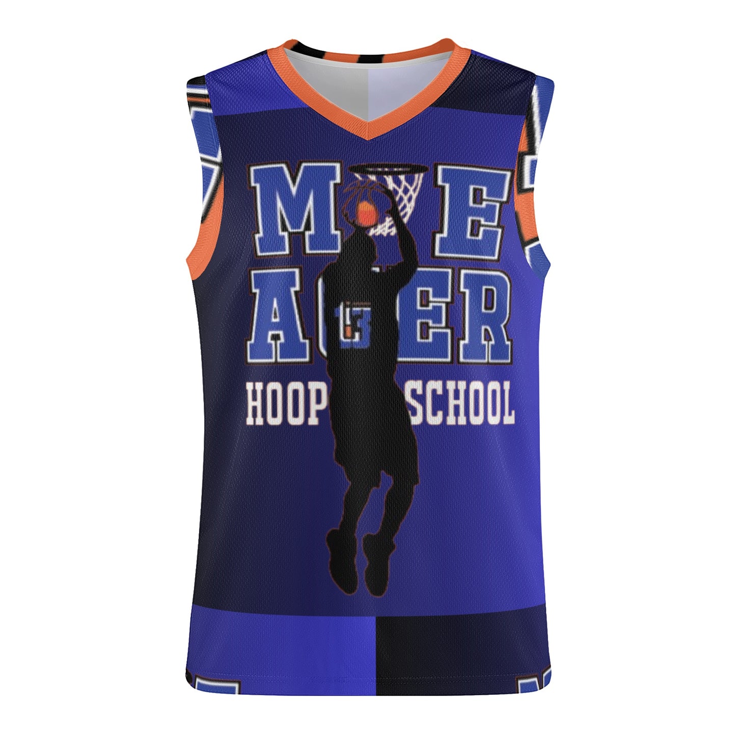 "Moe Ager Hoop School" Blue Berry Jersey