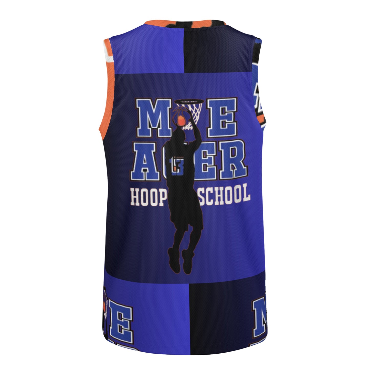 "Moe Ager Hoop School" Blue Berry Jersey