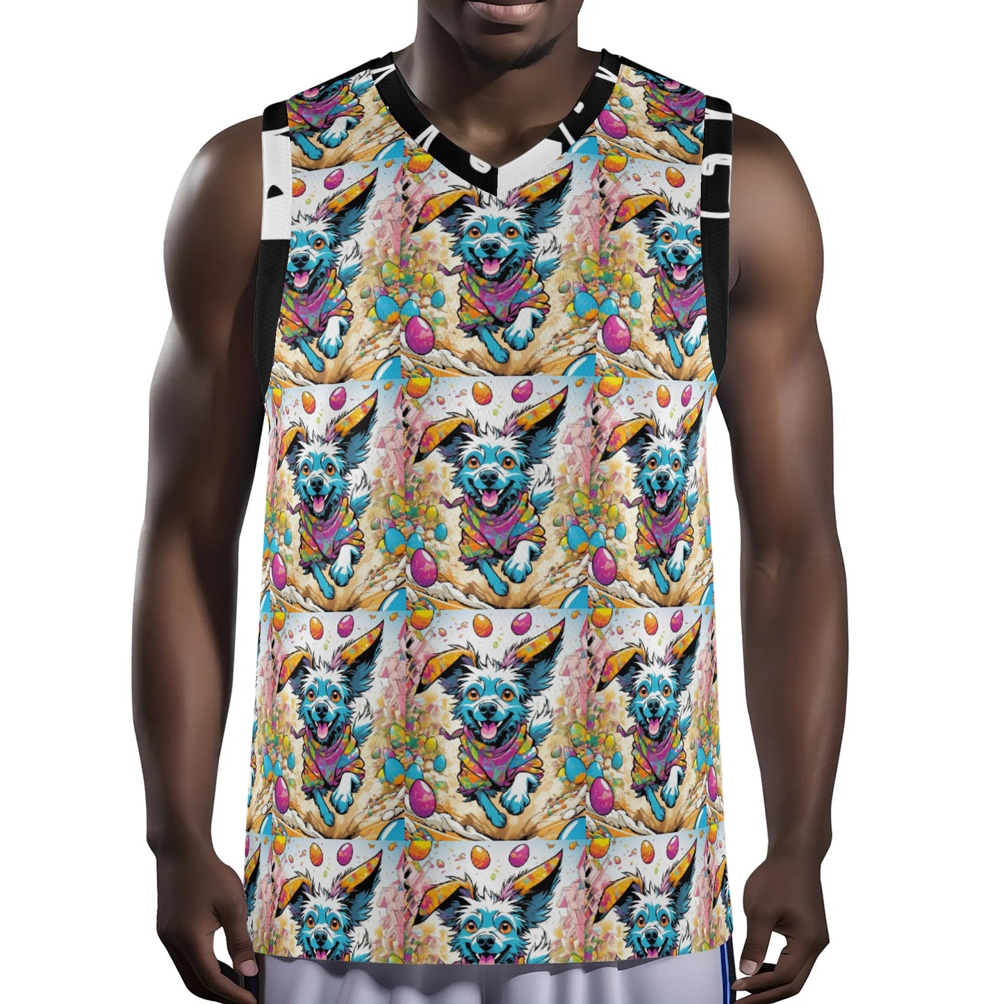 "KD Easter 1" All Over Print Basketball Jersey Tank Top