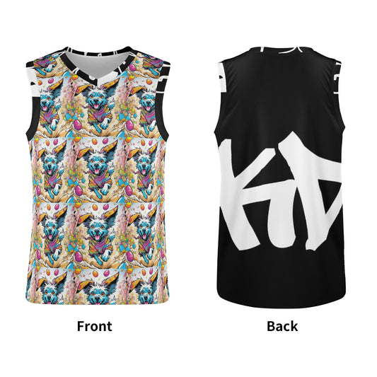"KD Easter 1" All Over Print Basketball Jersey Tank Top