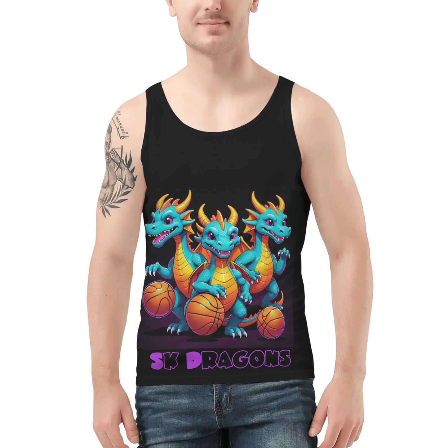 Sk Dragons All Over Print Tank Top