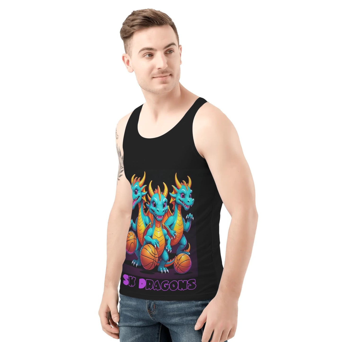 Sk Dragons All Over Print Tank Top