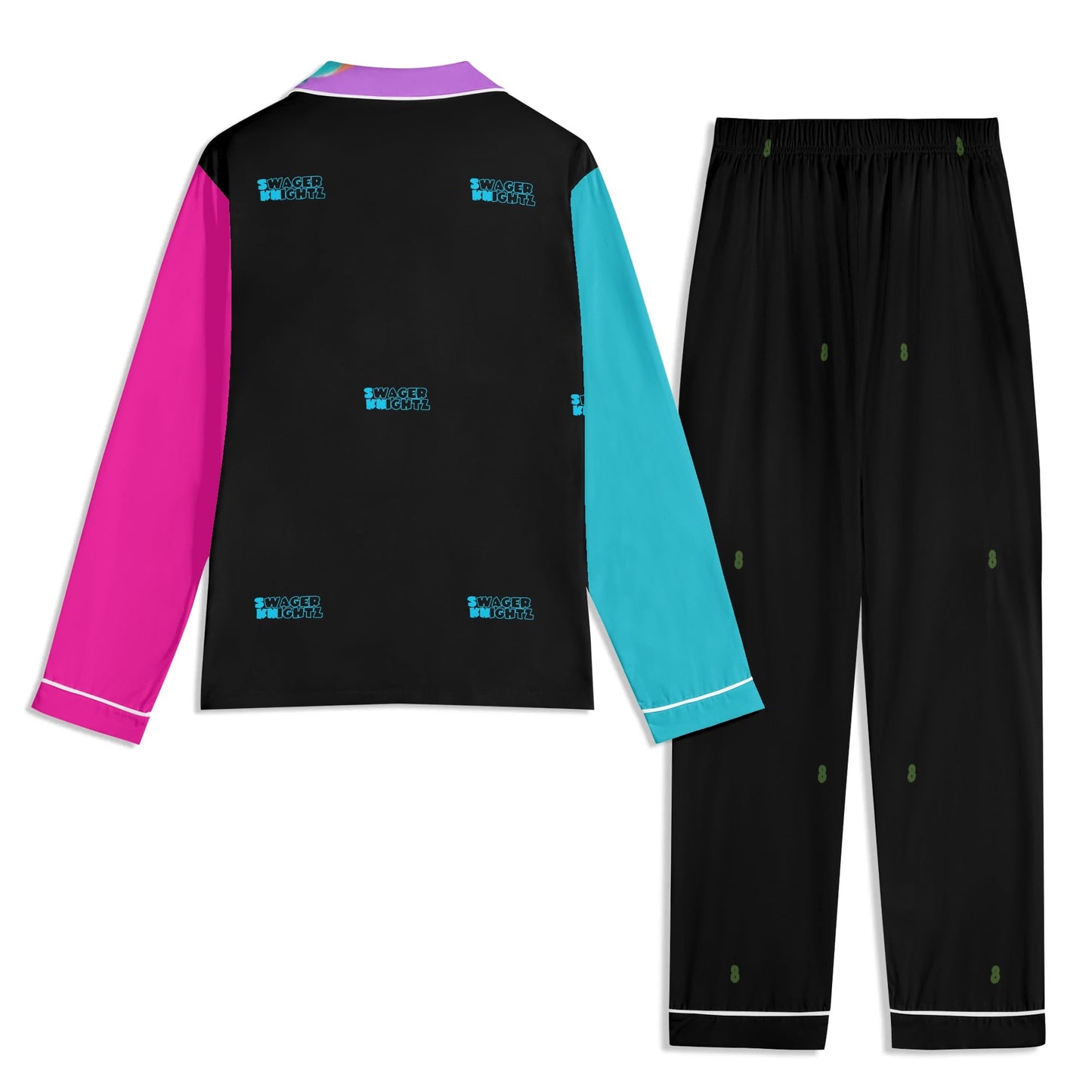 SK Dragons Unisex Long Sleeve Adult Nightwear Pajama Set