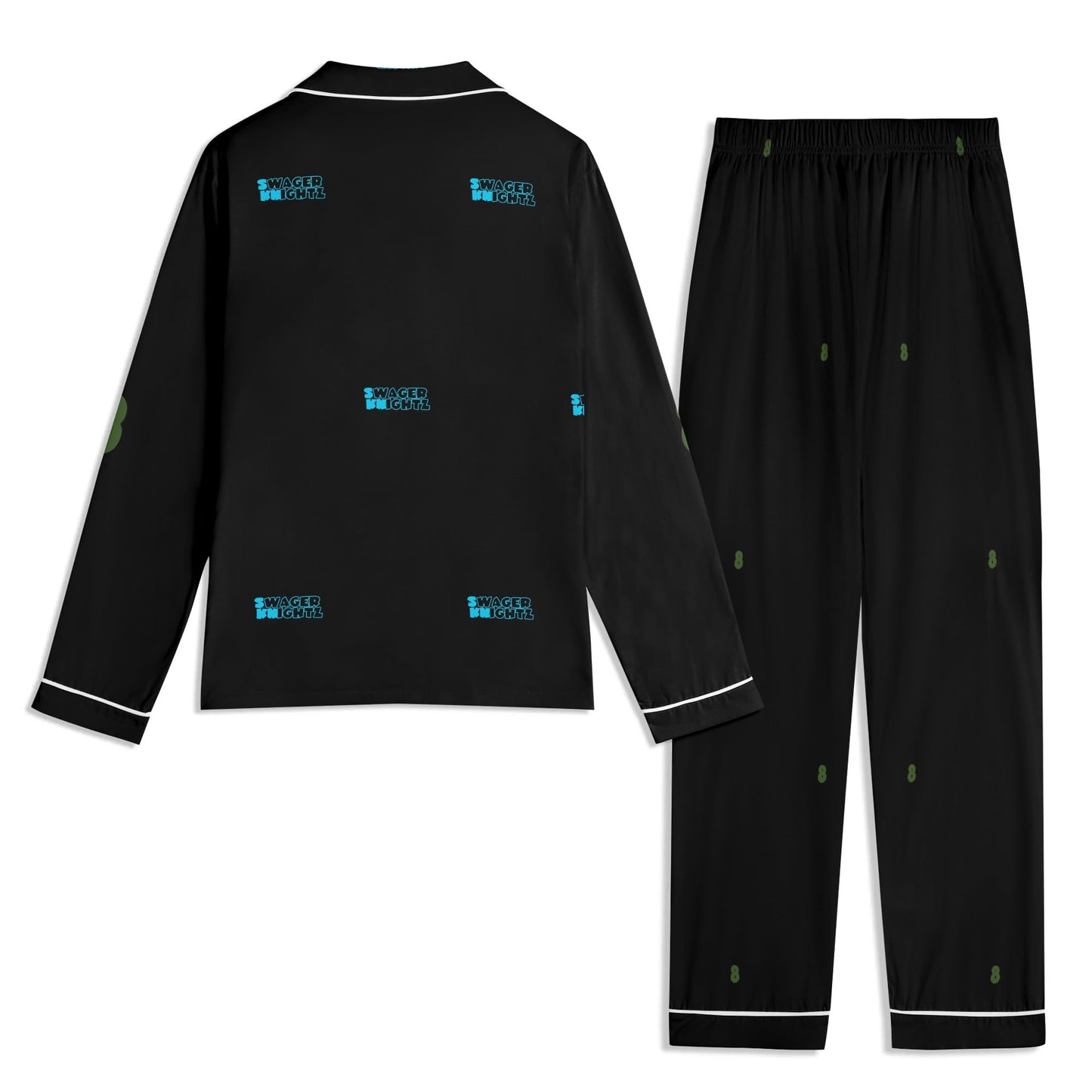 Sk Dragons Unisex Long Sleeve Adult Nightwear Pajama Set