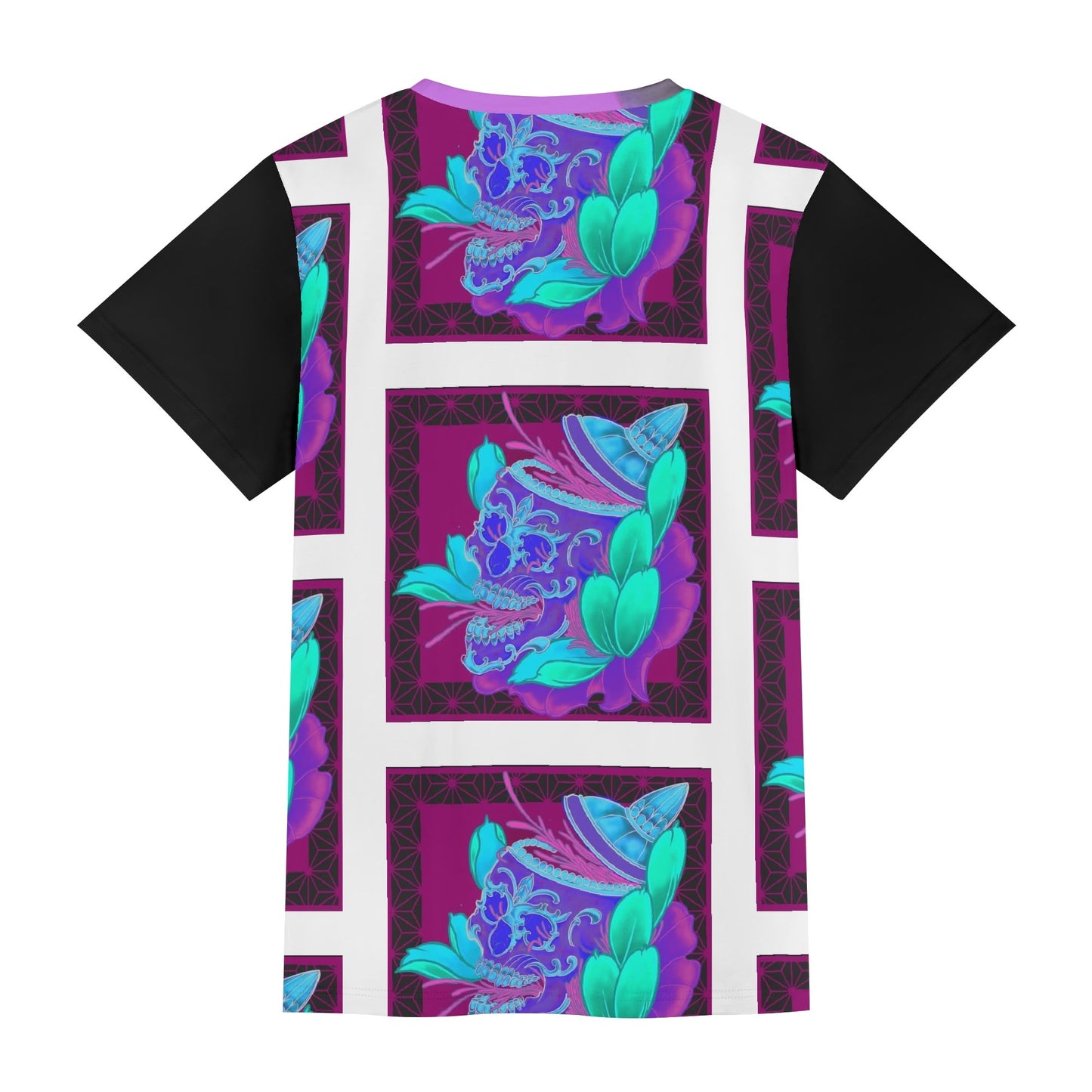 Mo & Chiswell Purple Stones Unisex All-Over Print Short Sleeve Tshirt