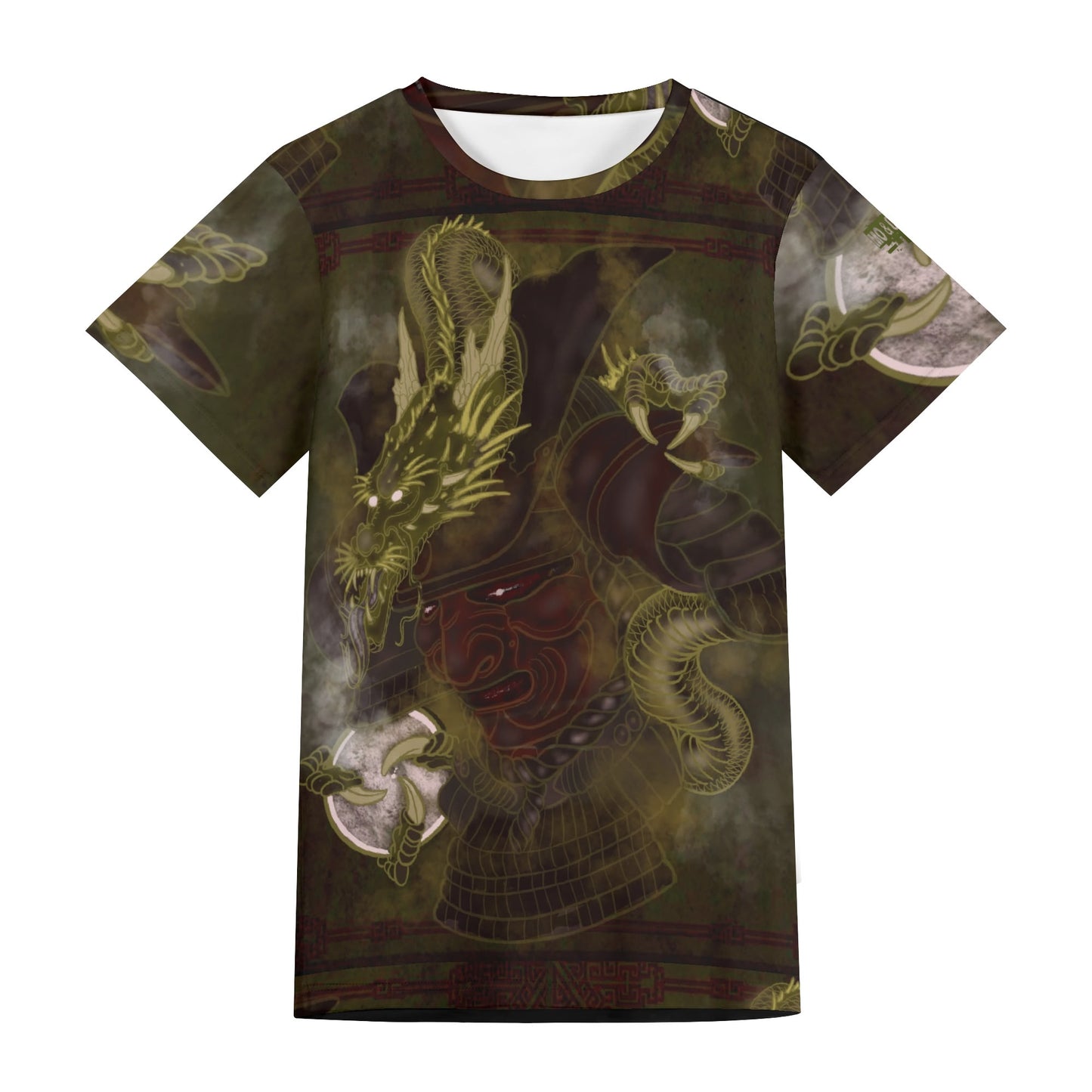 Mo & Chiswell Dragon Fortune-Unisex All-Over Print Adult Short Sleeve Tshirt