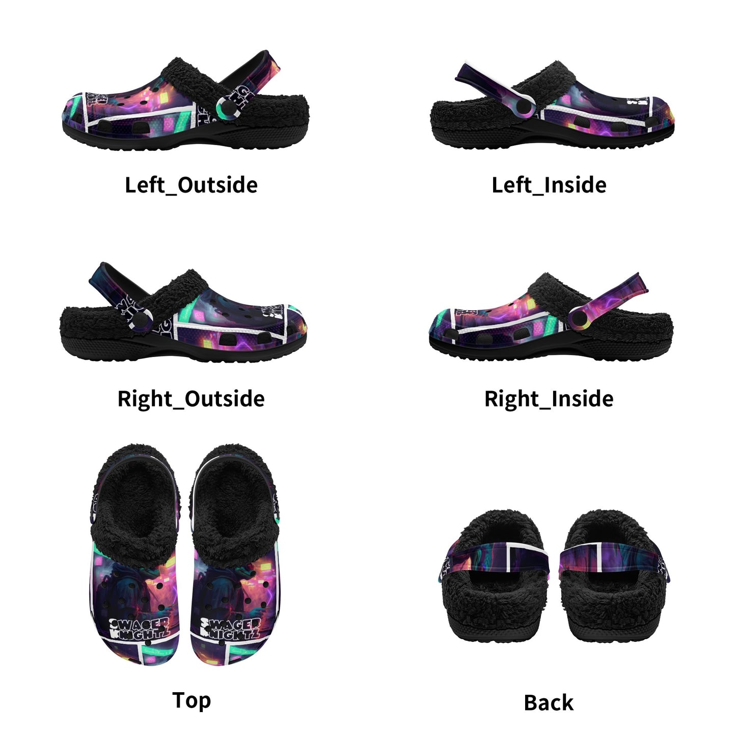 Swager Knightz Fur Lined Garden Slippers