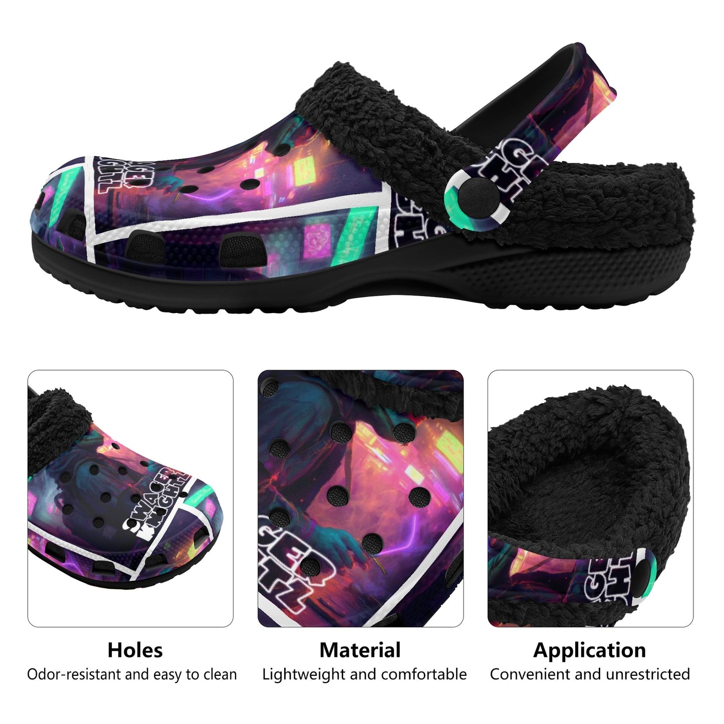 Swager Knightz Fur Lined Garden Slippers