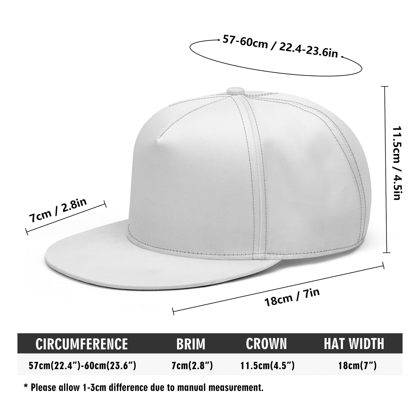 True Lights-By Hustle Coleman All White Cap