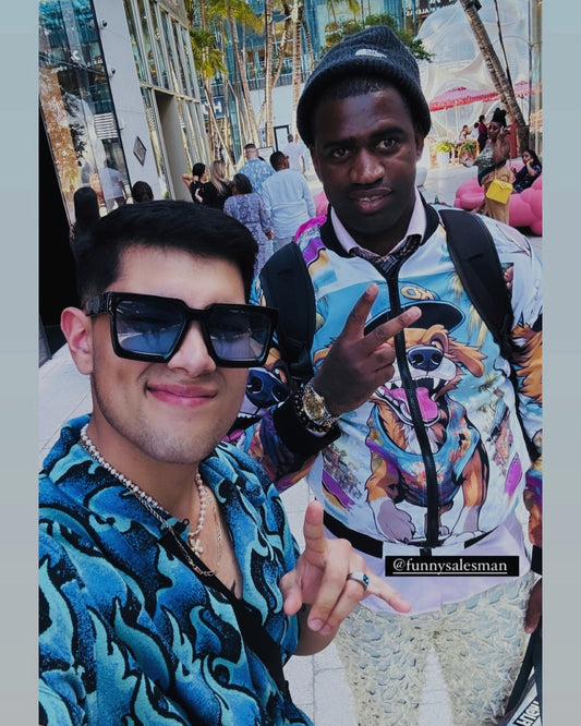 Swager Dogz All Over Print Zip Bomber Jacket