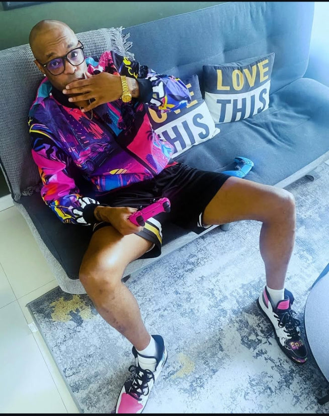 ‘Neon Vice City Swager Knightz’ Men's Bomber Jacket