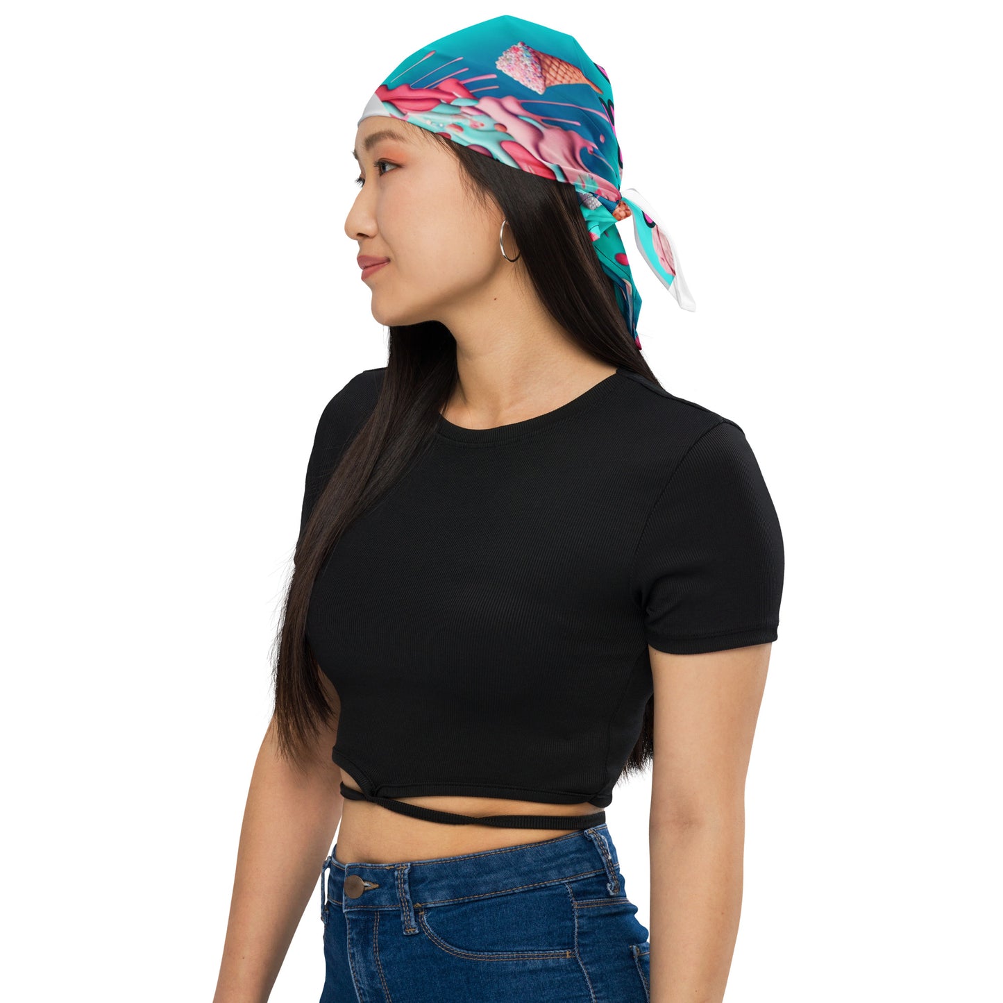 Ice Cream Candy Rain All-over print bandana