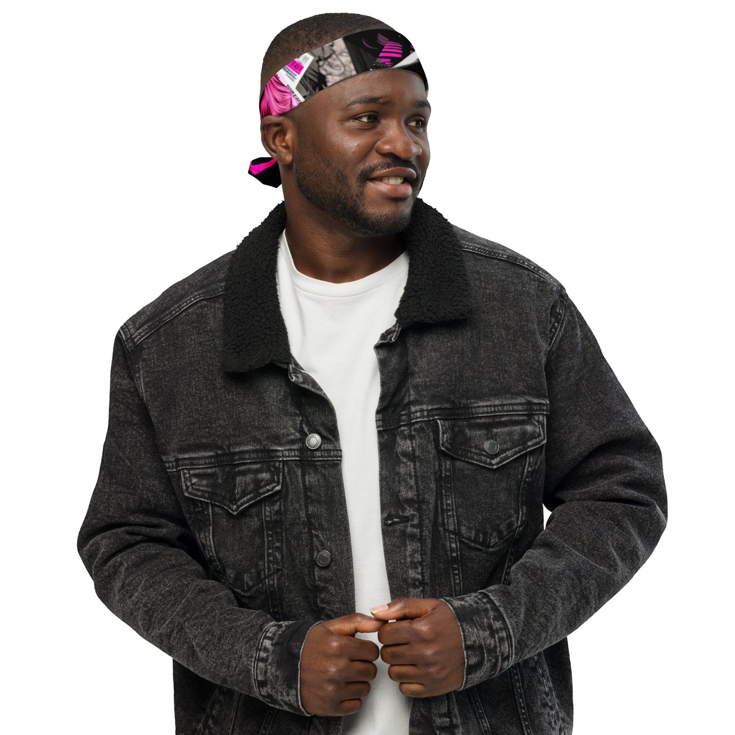 Sk Comic Purple All-over print bandana