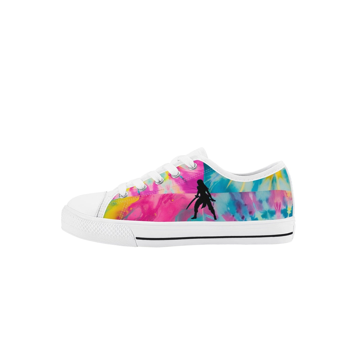 SWager Knightz-Tie Dye Kid's Low Top Canvas Shoes