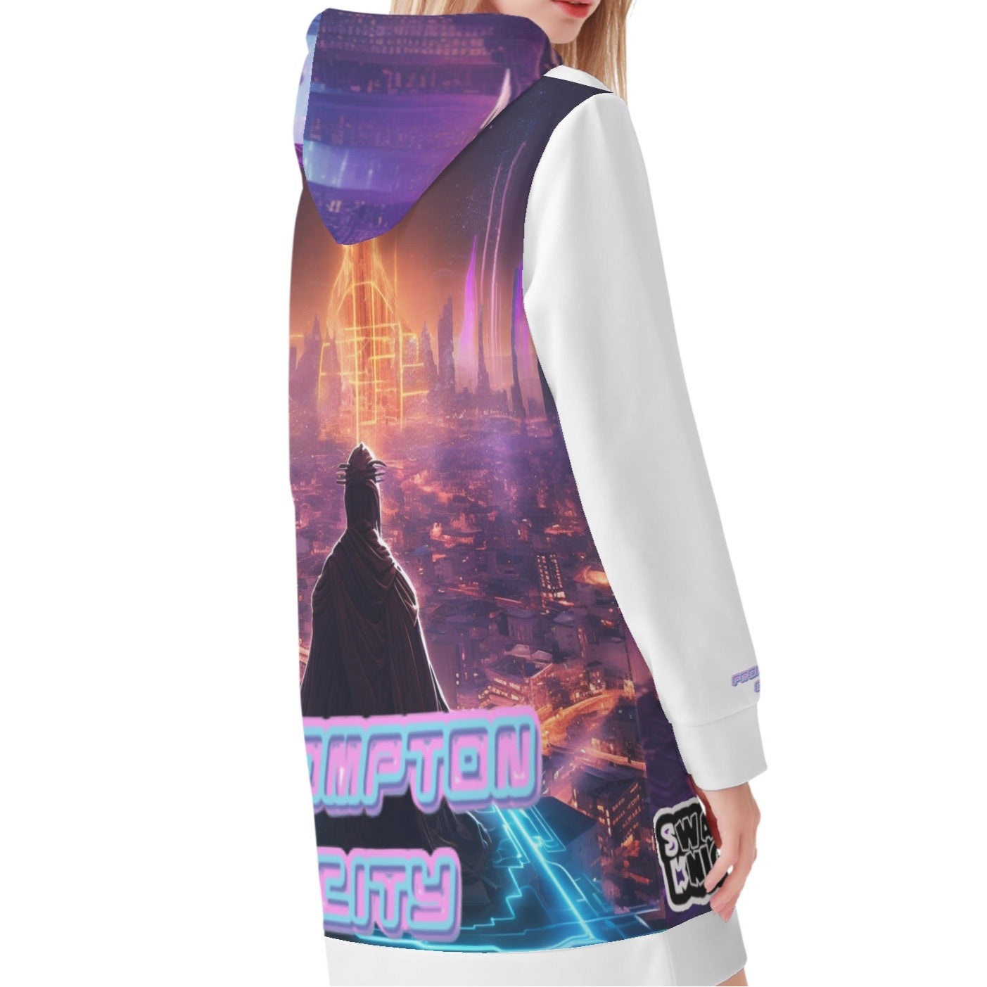 Swager Knightz-Nostalgic Women's Hoodie Dress