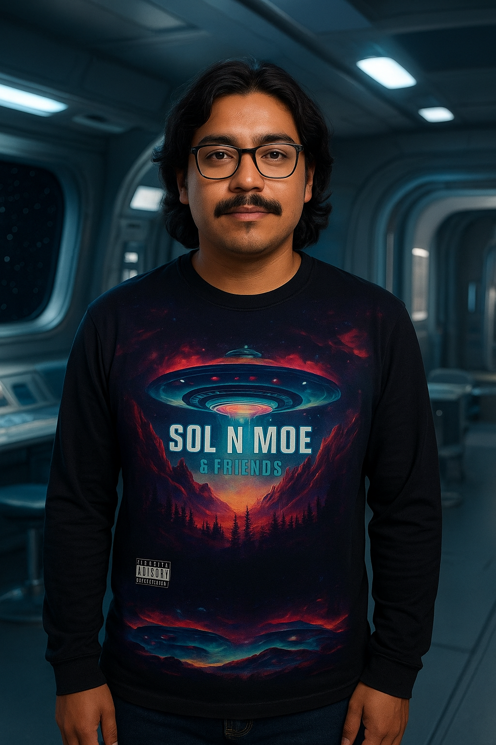 Sol & Moe Unisex Adult Lightweight Crewneck Sweatershirt Long Sleeve Pullover Shirt