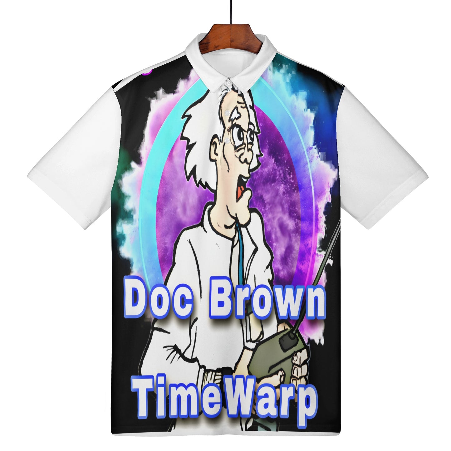 Doc Brown Women's All Over Print Polo Shirt