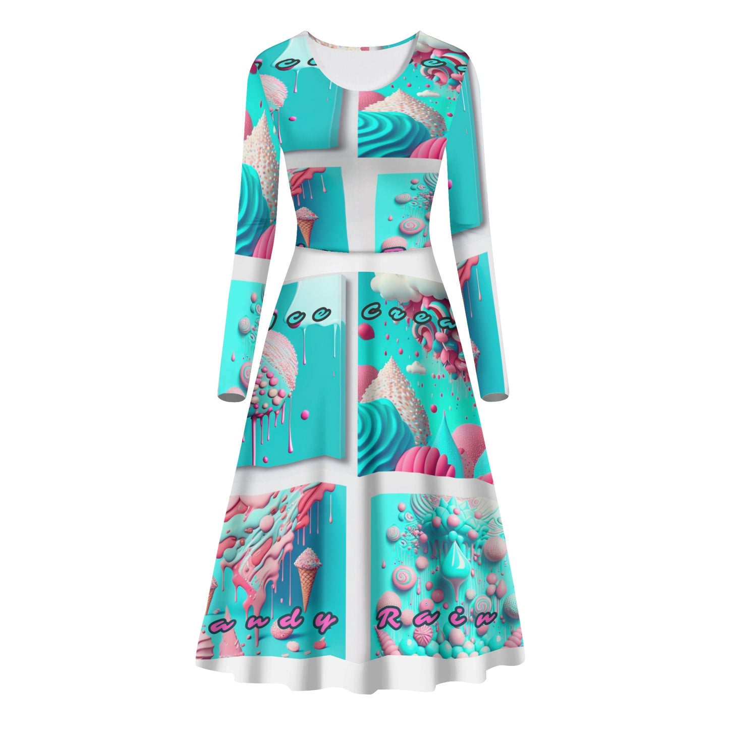 'Ice Cream Candy Rain' Sleeve Dance Dress