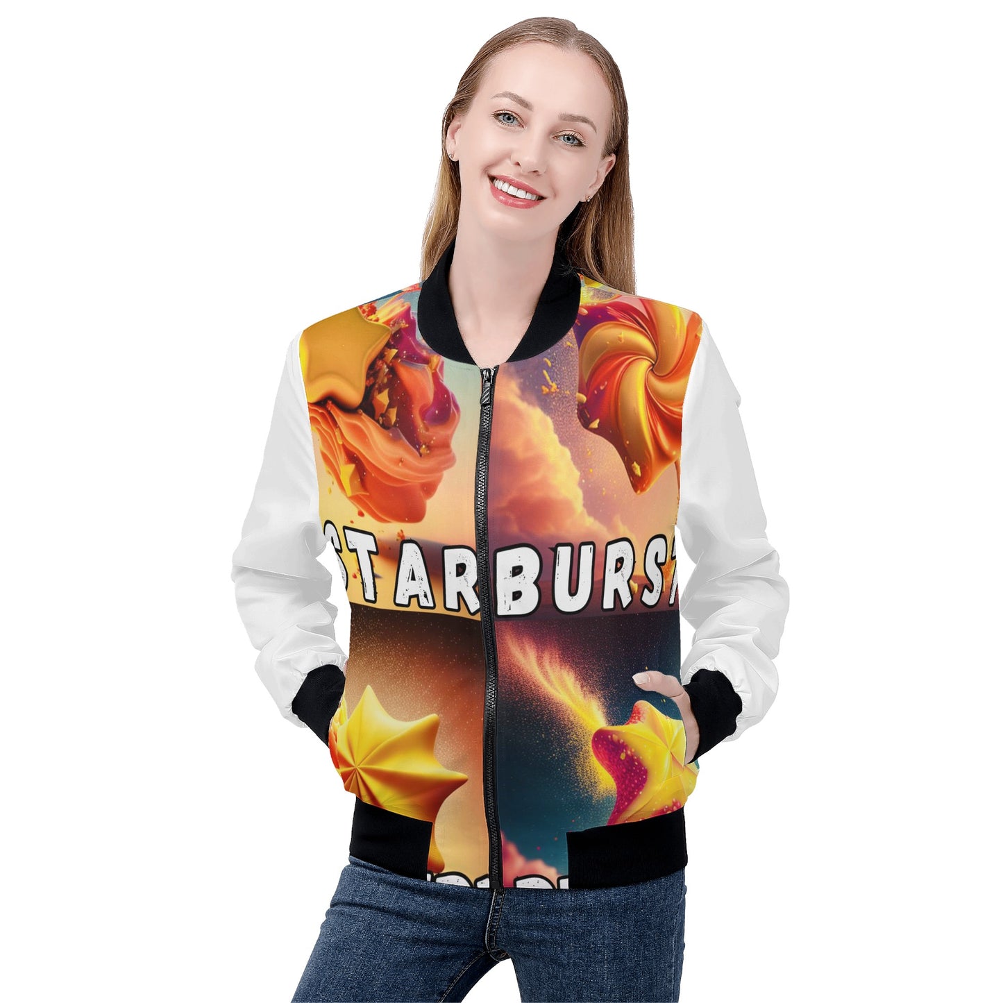 Star Burst Women's Bomber Jacket