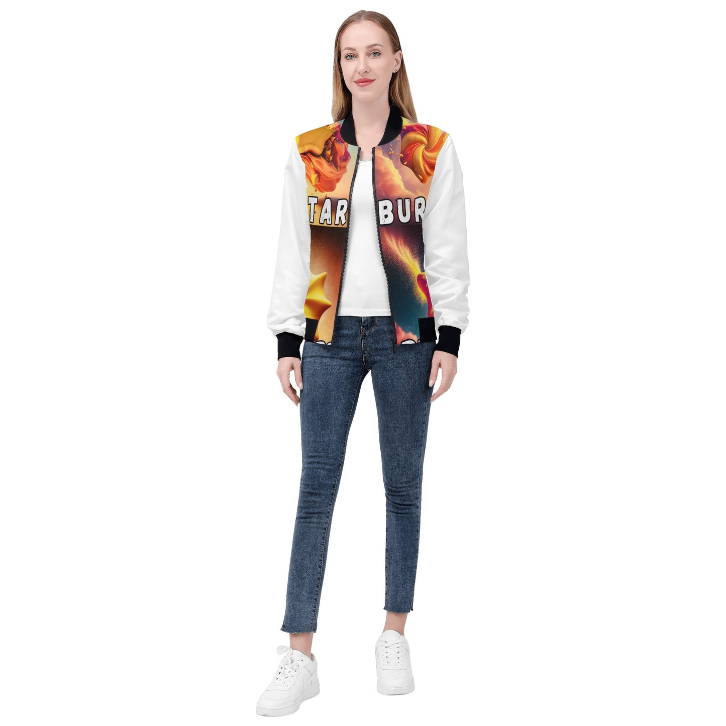 Star Burst Women's Bomber Jacket